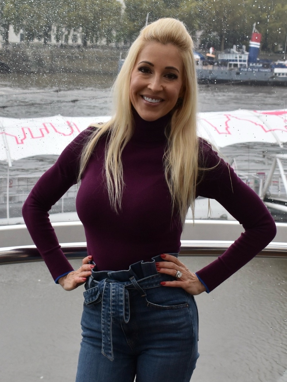 Joos Tricot Women’s Burgundy Turtleneck Long-Sleeve Knit Top
